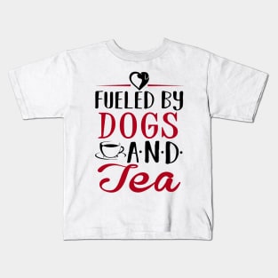 Fueled by Dogs and Tea Kids T-Shirt